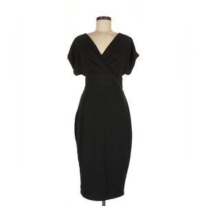 Alexia Admor Elegant Black V-Neck Dress
